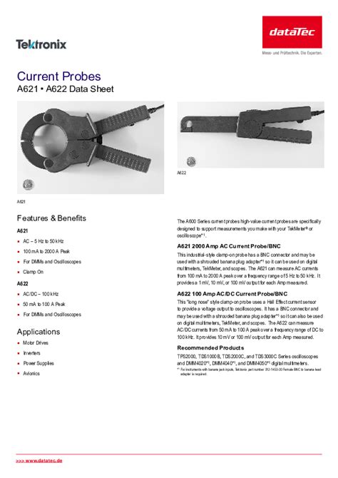 Tektronix A621 Oszilloskop-Stromzangen | kaufen & anfragen