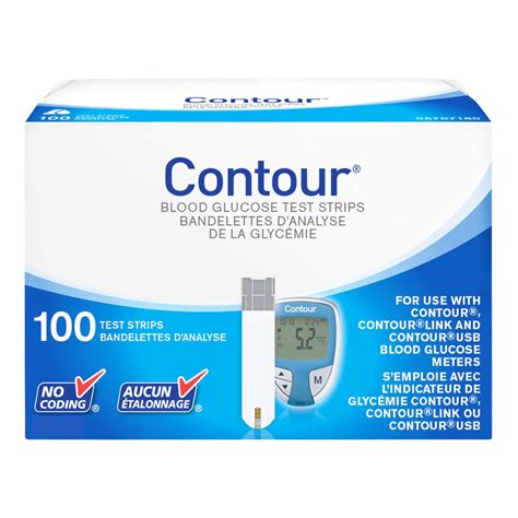 Ascensia Contour Blood Glucose Test Strips 100 Count Medaki