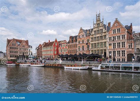 Historic Buildings in Gent, Belgium Stock Image - Image of landmark ...