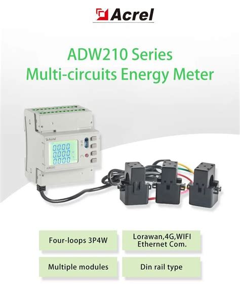 Acrel Adw D S Din Rail Type Multi Loop Power Instrument Four