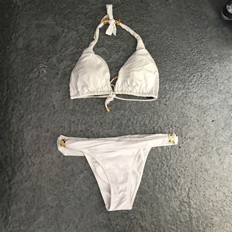Vix Swimwear White Bia Tube Bikini Gem