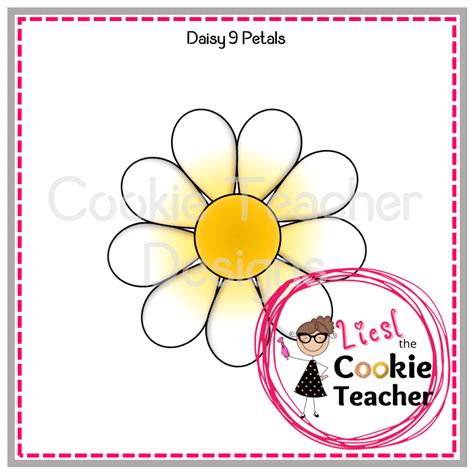 Daisy 9 Petal The Cookie Teacher