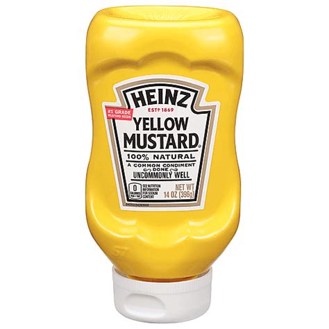 Heinz Yellow Mustard 14 Oz Bottle Caseys Foods