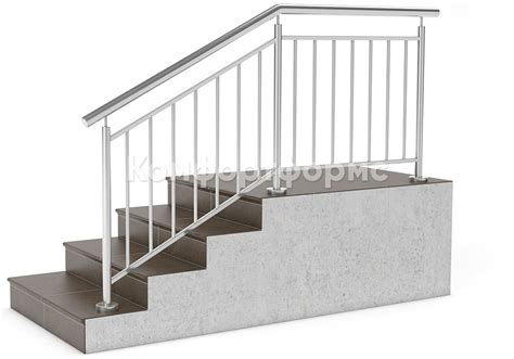 Ограждение лестницы из нержавеющей стали с вертикальным заполнением