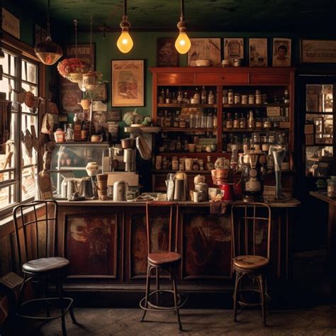 Premium Ai Image A Bar With A Sign That Says Old Fashioned On It