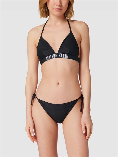 Calvin Klein Underwear Bikini Oberteil Mit Label Detail Modell Intense Power Black Online Kaufen