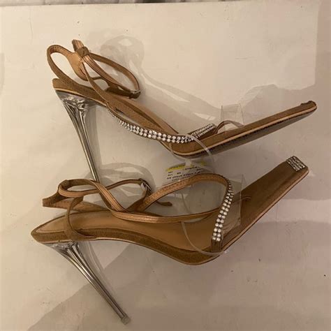 Cape Robbin Shoes Cape Robbin Nude Rhinestone Strappy High Heels Poshmark