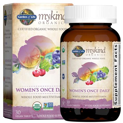 Garden of Life mykind Organics Women's Once Daily Multivitamin -- 30 ...
