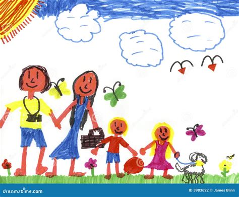 Happy Family In Happyland Stock Photography - Image: 3983622