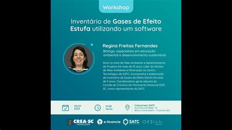 Workshop Inventário de Gases de Efeito Estufa utilizando um software