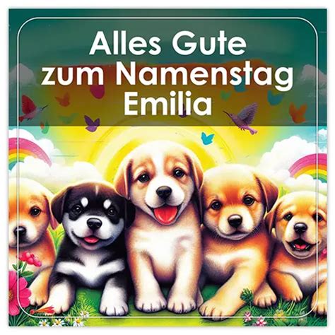 Alles Gute Zum Namenstag Emilia Kalendersu