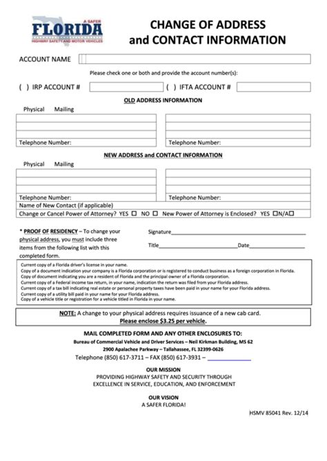 48 Florida Dmv Forms And Templates Free To Download In Pdf