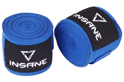 Бинт боксерский Insane COBRA IN22-HW201, хлопок/нейлон, синий, 2.5 м ...