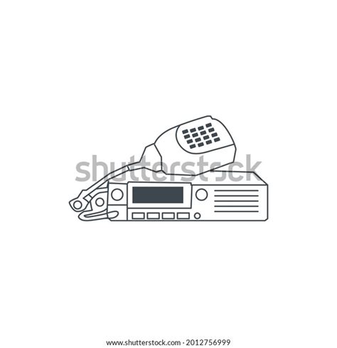Ham Radio Line Icon Stock Illustration Stock Vector Royalty Free