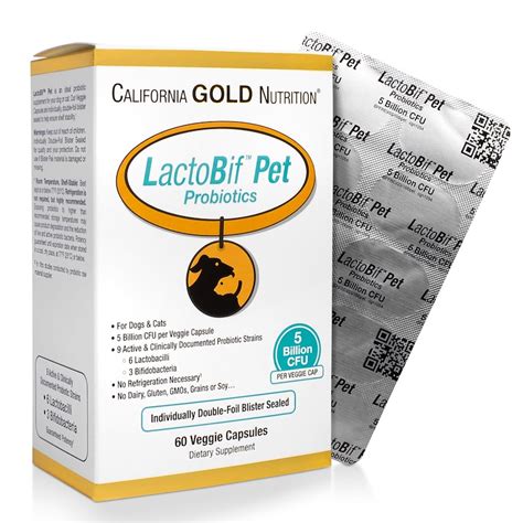 LactoBif Pet 益生菌~50億菌落數/素食膠囊，60粒_胃腸保健_VBONE 寵物購物網~寵物商品嚴選 專業保健