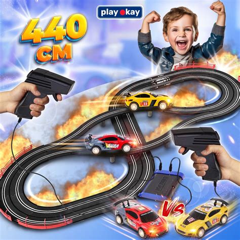 Автотрек с машинками Play Okay "Скоростное ралли" гоночный трек и тачки ...