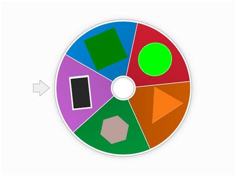 geometrical shape wheel spin  wheel
