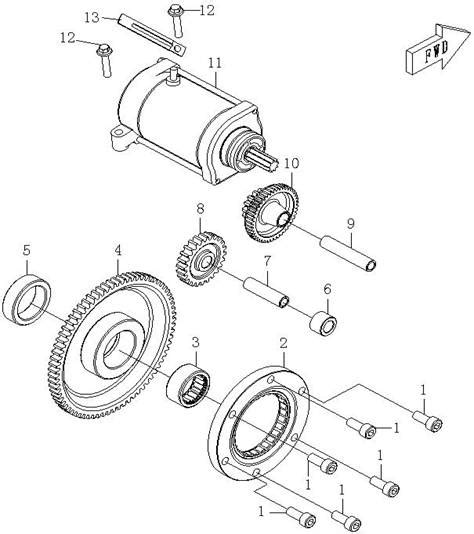 Diagram: 2014 CFMoto ZFORCE 600 CF600-3 - STARTING MOTOR [E23