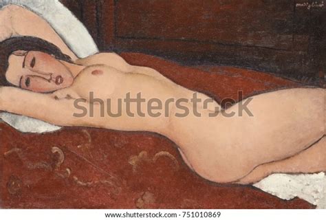 Reclining Nude By Amedeo Modigliani 1917 Stock Illustration 751010869 Shutterstock