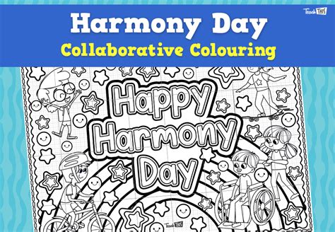 Harmony Day Colouring In Sheets Teach Starter