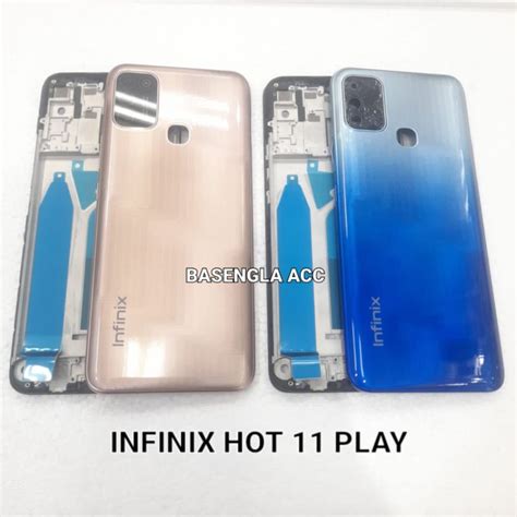 Jual Kesing Housing Casing Full Set Infinix Hot Play Frame Backdoor Original Shopee Indonesia