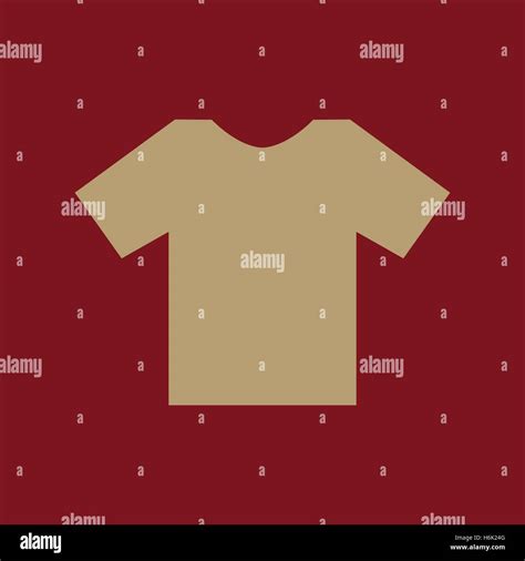 The Shirt Icon T Shirt Symbol Flat Vector Illustration Stock Vector