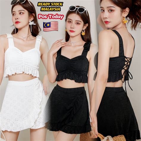 Ready Stock Malaysia Fast Delivery Swimsuit Swimwear Bikini Pcs Shopee Malaysia