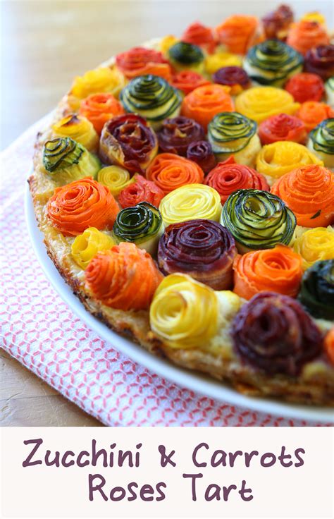 Zucchini Carrots Rose Tart | Buona Pappa
