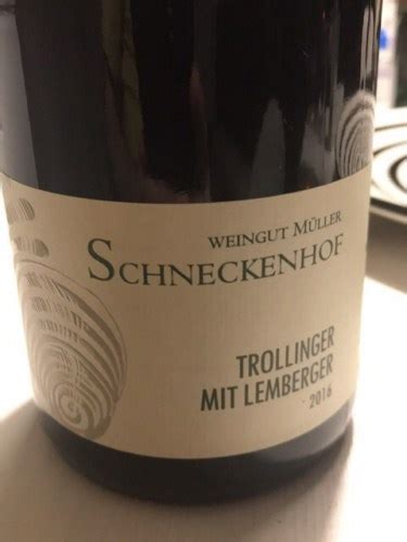 Weingut Müller Schneckenhof Trollinger Mit Lemberger Vivino US