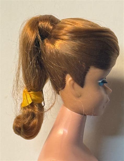 Vintage Swirl Ponytail Barbie Redhead Nude Green Ear Doll Peddlar