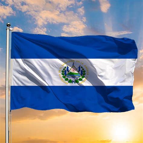 El Salvador Flag Central America Flag Of El Salvador Banner Hanging