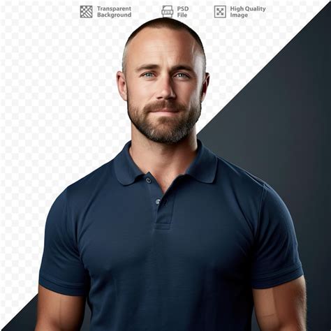 Un Hombre Con Una Camisa Azul Que Dice Personal Archivo Psd Premium