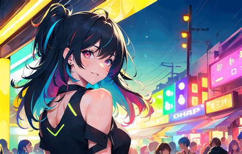 Wallpaper Kawaii Girl Hot Sexy Eyes Anime Colours Pretty For Mobile And Desktop Section