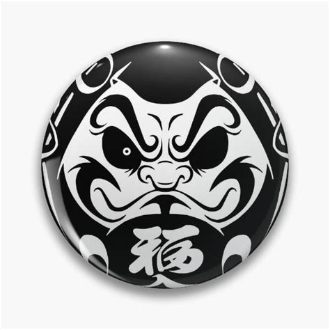 Daruma Doll Pin For Sale By Kumabushi Redbubble