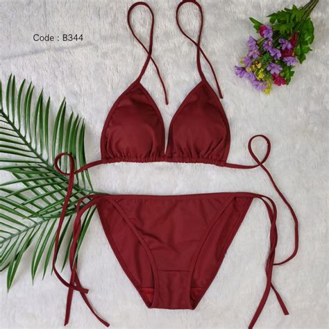 Jual Avisa Bikini Set Tali Two Piece Bikini Sexy Bikini Tali Samping Bikini Segitiga