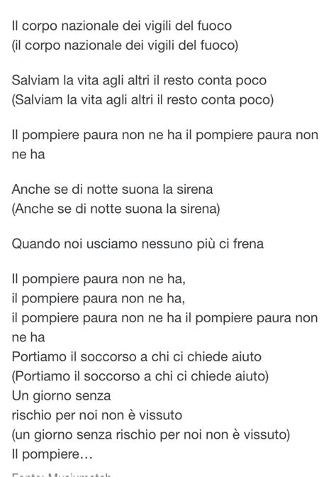 Sabbioso Altoparlante Pu Resistere Il Pompiere Paura Non Ne Ha Canzone