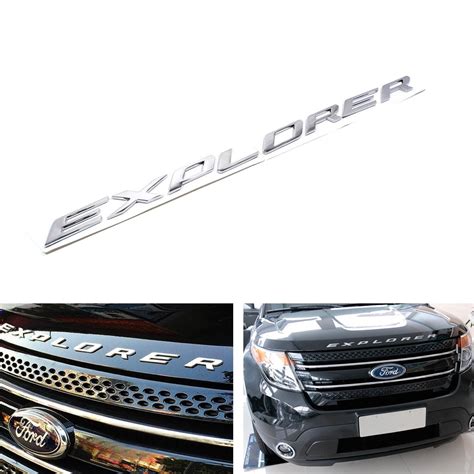 2011 2016 Car Graphite Hood Emblem Letter Letters Ford Explorer Sport