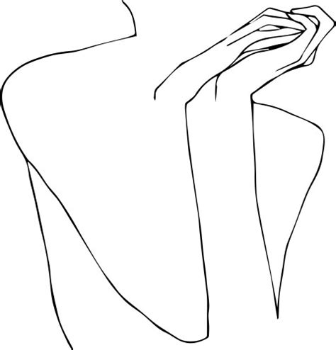 Woman Naked Body With Roses Royalty Free Vector Image