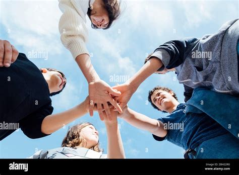 Five Friends Holding Hands