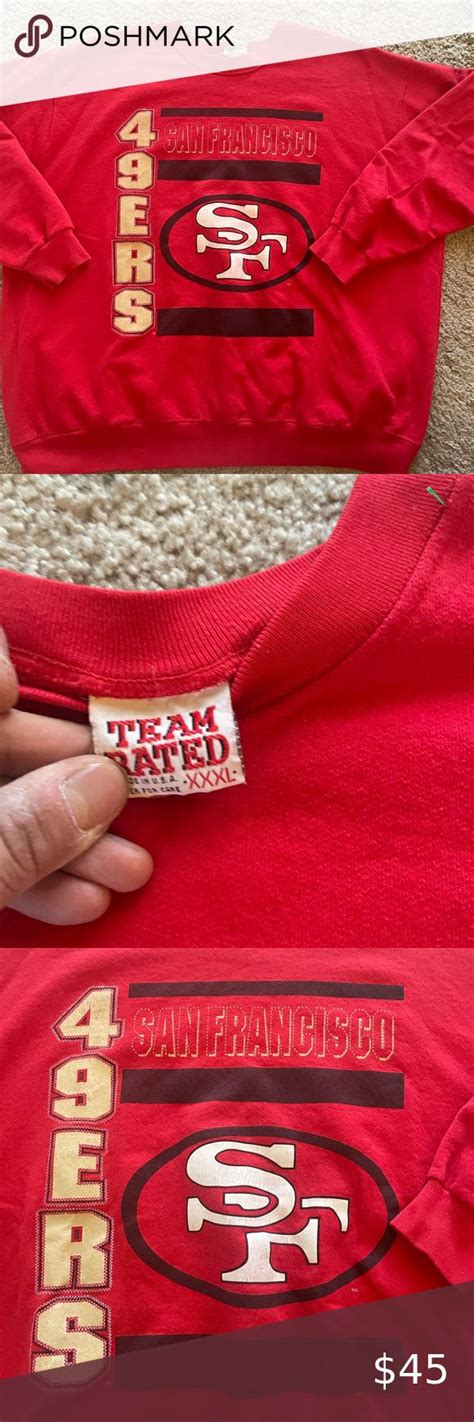 Vintage 49ers Nfl Sweatshirt Nfl Sweatshirts Clothes Design Sweatshirts