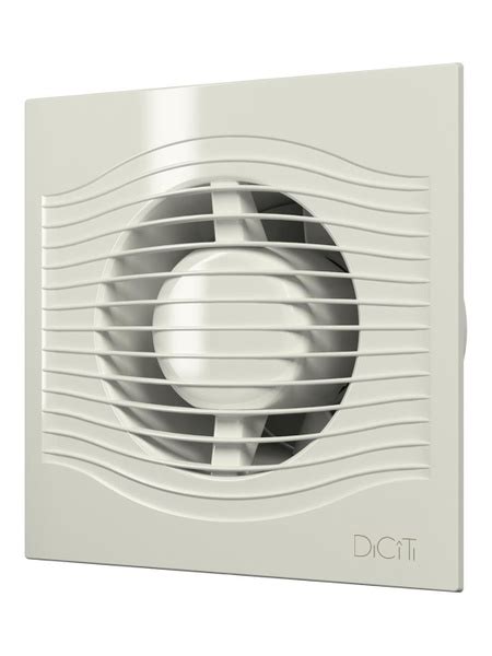 Вытяжной вентилятор 100 бежевый с обратным клапаном SLIM 4C Ivory ...