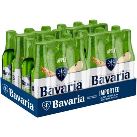 Bavaria Non-Alcoholic Apple Flavoured Malt Drink 24 x 340ml | Non ...