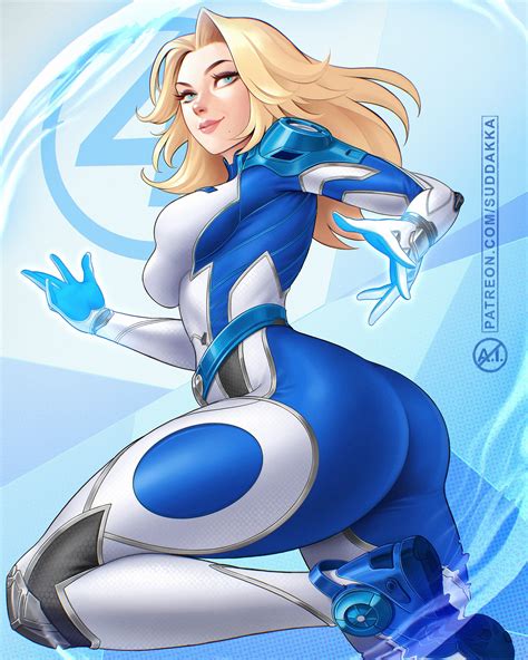 Suddakka Sue Storm Fantastic Four Marvel Marvel Rivals Highres Girl Artist Name Ass