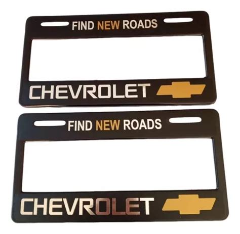 Par Porta Placas Autos Chevrolet Ancho 2 Piezas Meses sin interés