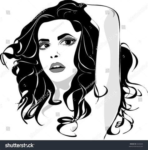 Nude Beautiful Model Stock Vector Royalty Free Shutterstock