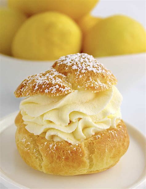 Lemon Cream Puffs Nutritious Deliciousness