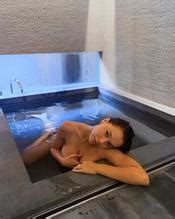 Alexis Ren Nude Covered Photos While Taking A Bath At A Hotel During Her Vacation In Japan