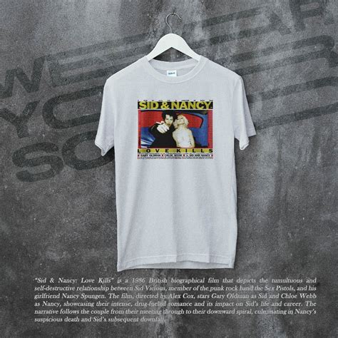 Sid And Nancy Sex Pistols Lovekills Movie Band Shirt Shopee Malaysia