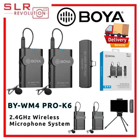 BOYA BY-WM4 PRO-K6 Two-Person Digital Wireless Omni Lavalier Microphone ...