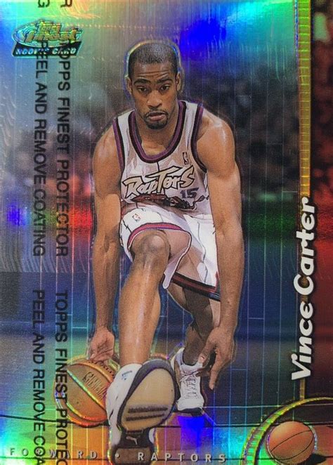 Vince Carter Topps Finest Refractor With Coating Price Guide